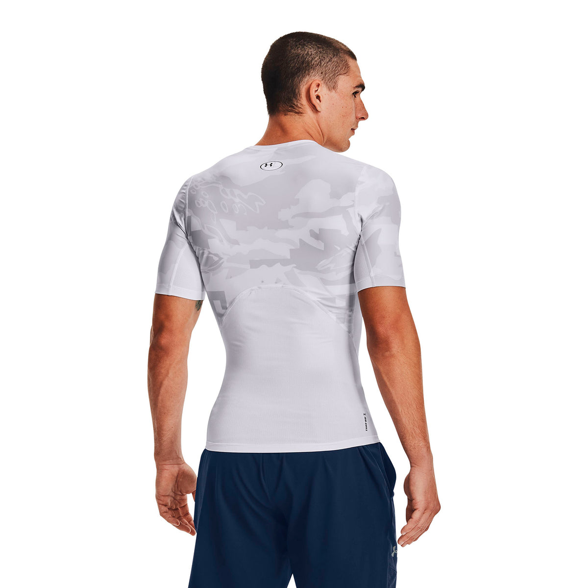 Polera de compresión manga corta UA Iso-Chill  Printed para hombre