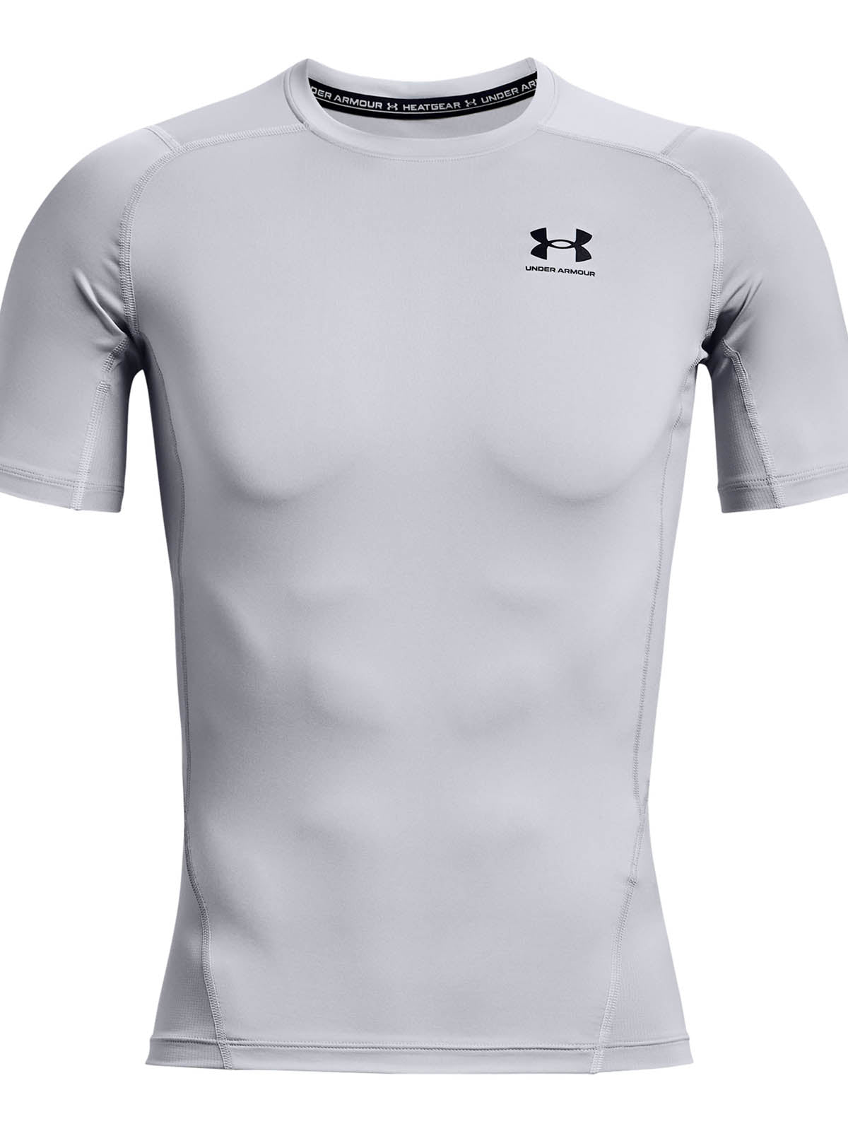 Primera capa superior manga corta para hombre HeatGear gris Under Armour