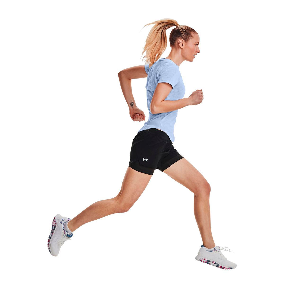 Shorts UA Iso-Chill Run 2 en 1 para mujer