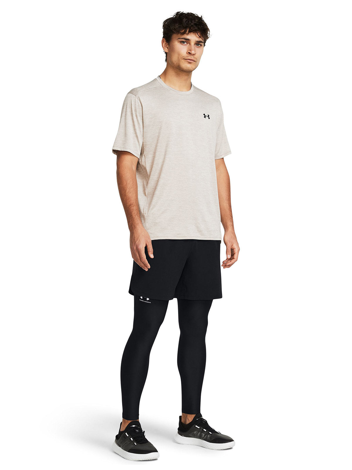 Primera capa inferior Heatgear negro para hombre Under Armour