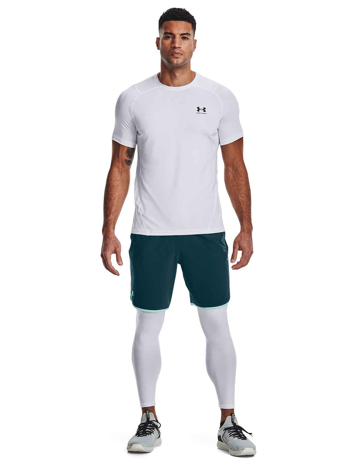 Primera capa inferior Heatgear blanco para hombre Under Armour