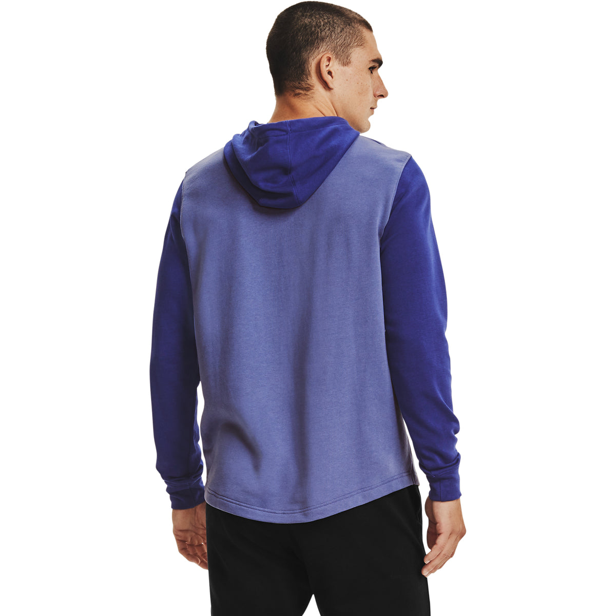 Poleron con gorro UA Rival Terry Colorblock para Hombre