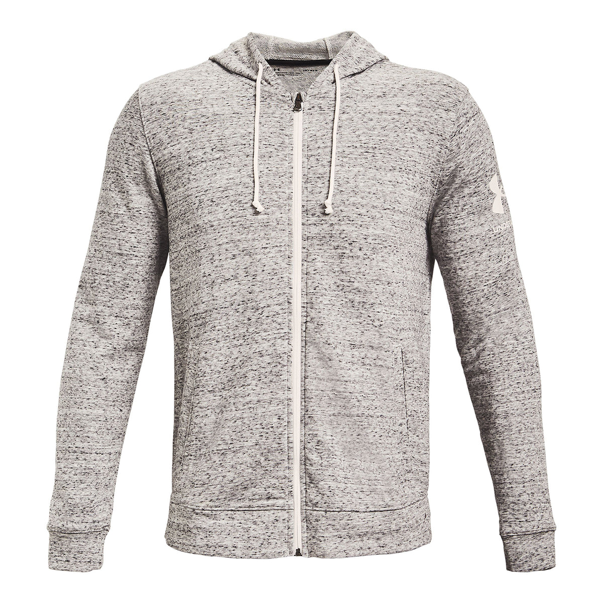 Poleron con gorro UA Rival Terry Full Zip para Hombre