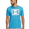 Polera manga corta Under Armour abc camo azul para hombre