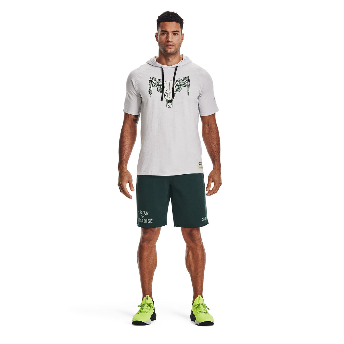 Poleron manga corta Project Rock Charged Cotton® para hombre