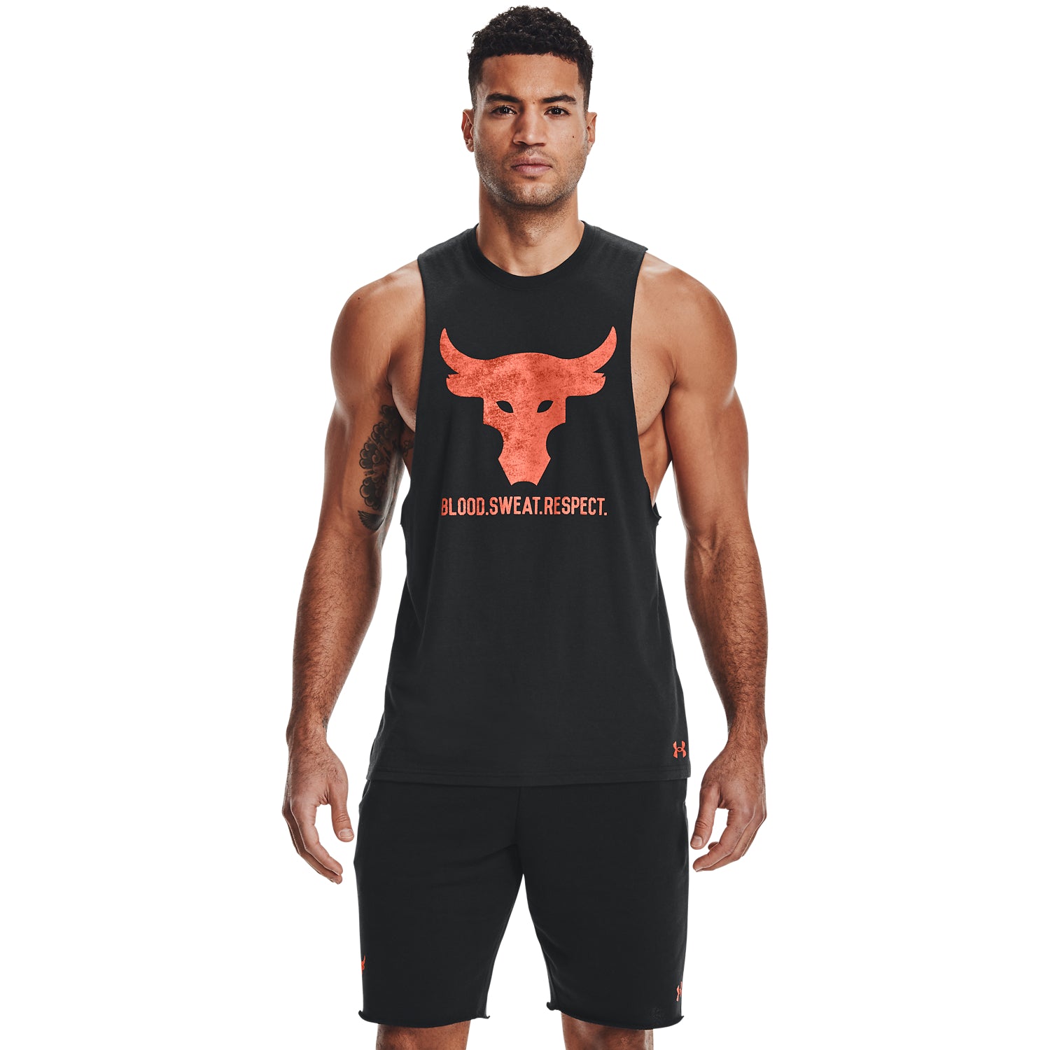 Polera Sin Mangas Ua Project Rock Brahma B para Hombre