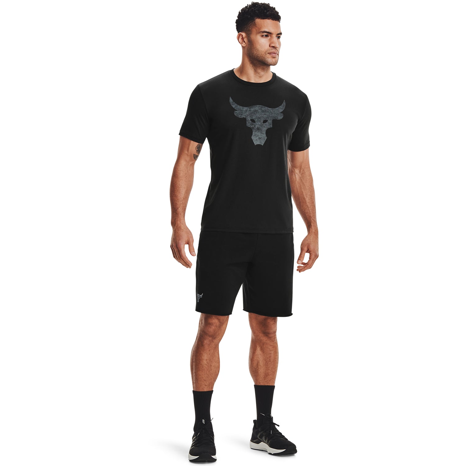 Polera Manga Corta Ua Project Rock Brahma B para Hombre