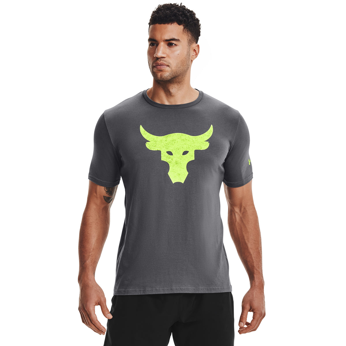 Polera Manga Corta Ua Project Rock Brahma B para Hombre