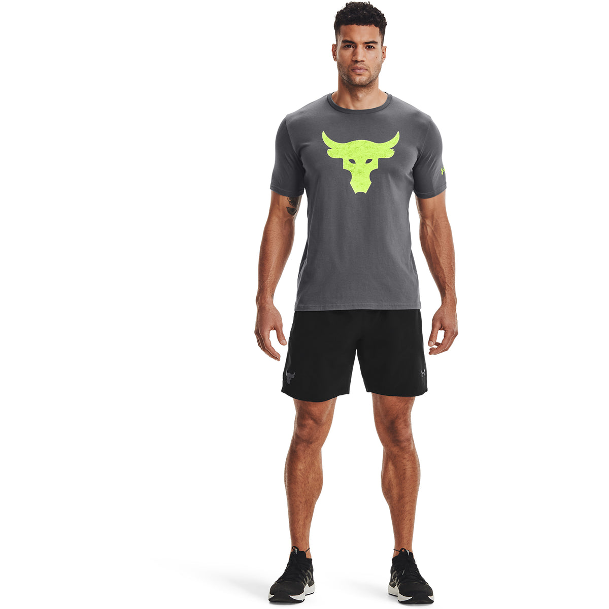 Polera Manga Corta Ua Project Rock Brahma B para Hombre