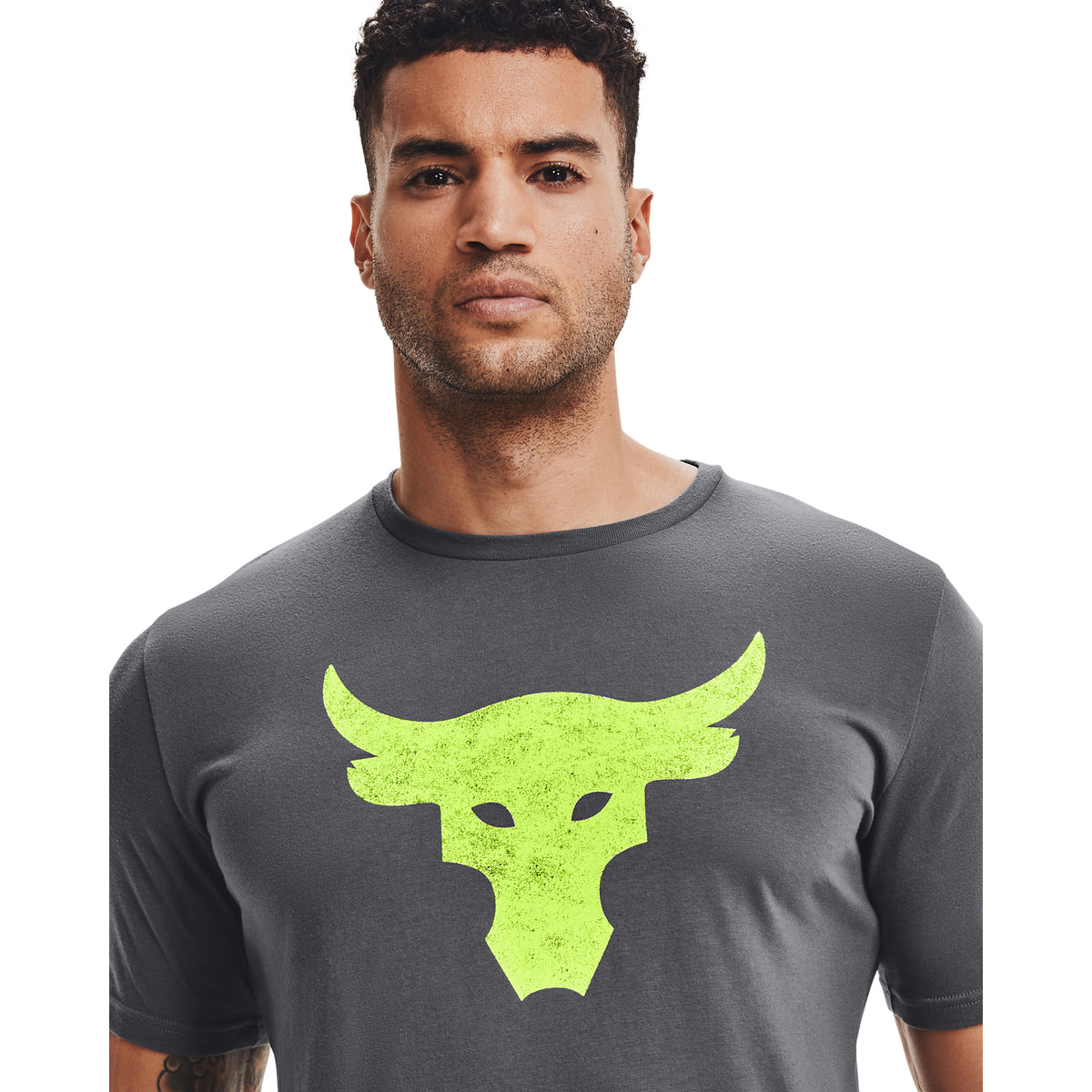 Polera Manga Corta Ua Project Rock Brahma B para Hombre