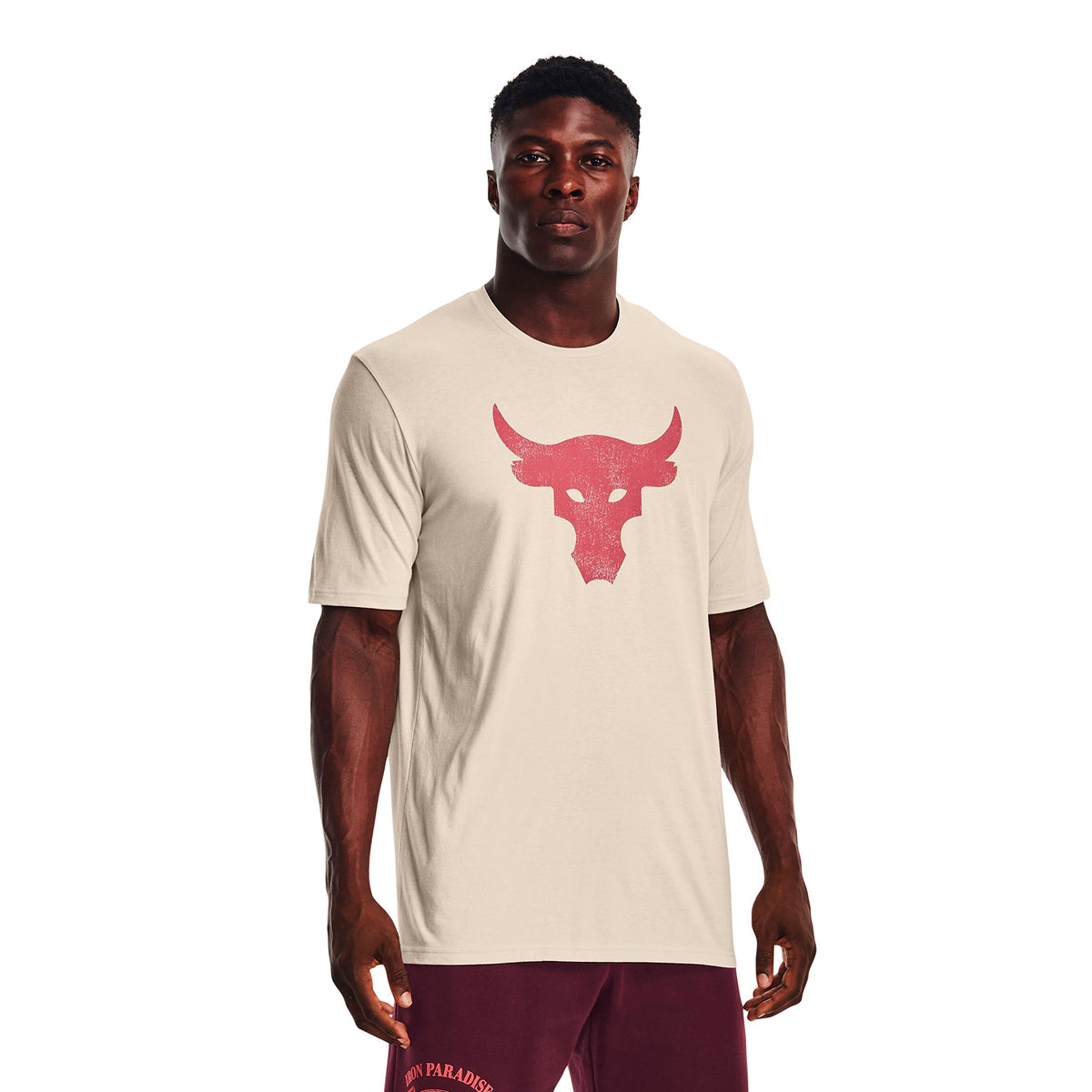 Polera Manga Corta Ua Project Rock Brahma B para Hombre