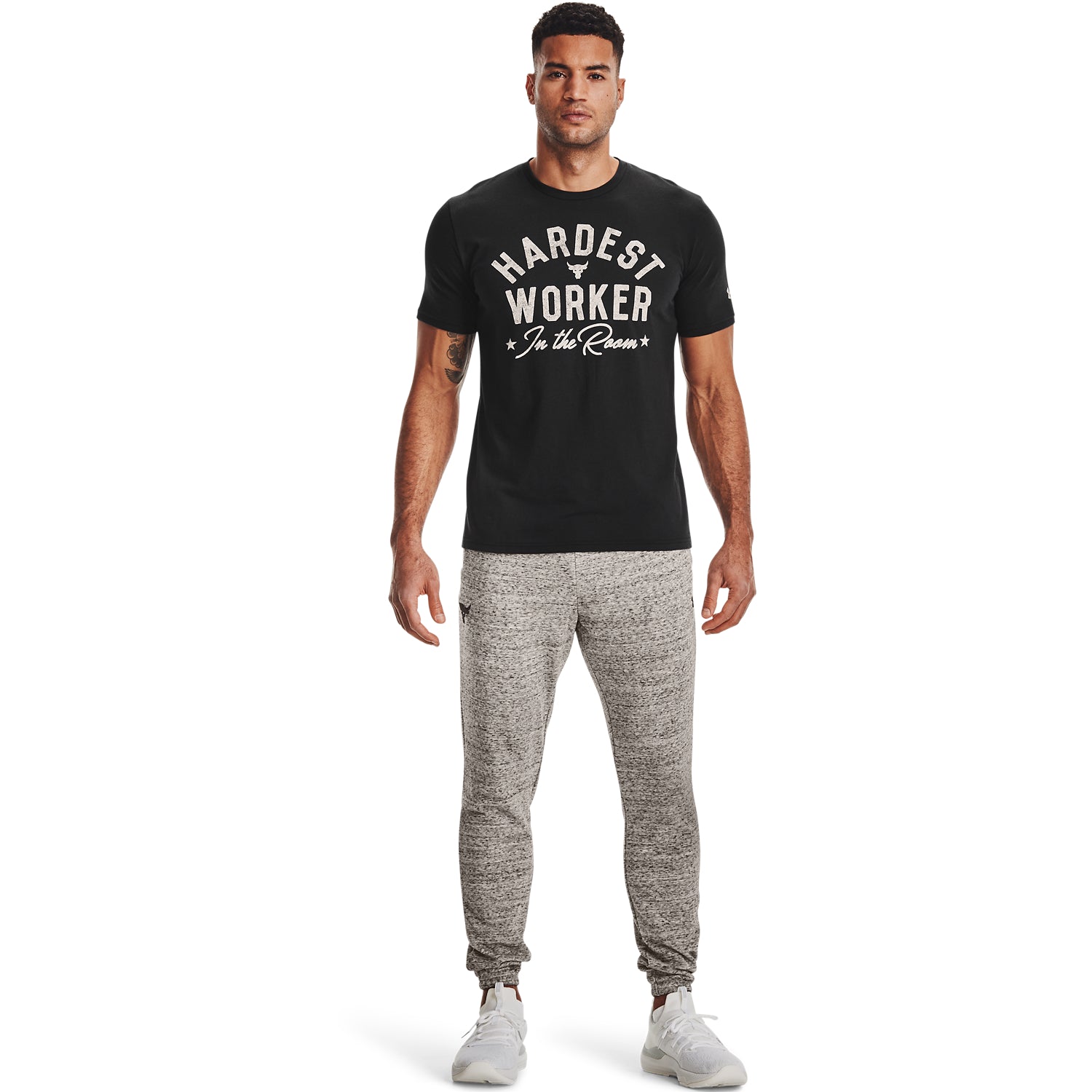 Playera Manga Corta Project Rock Hard Worker para Hombre