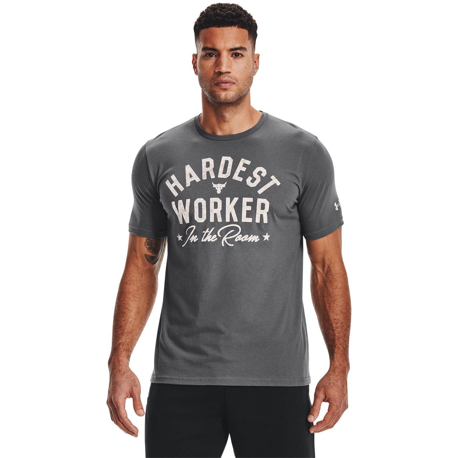 Playera Manga Corta Project Rock Hard Worker para Hombre