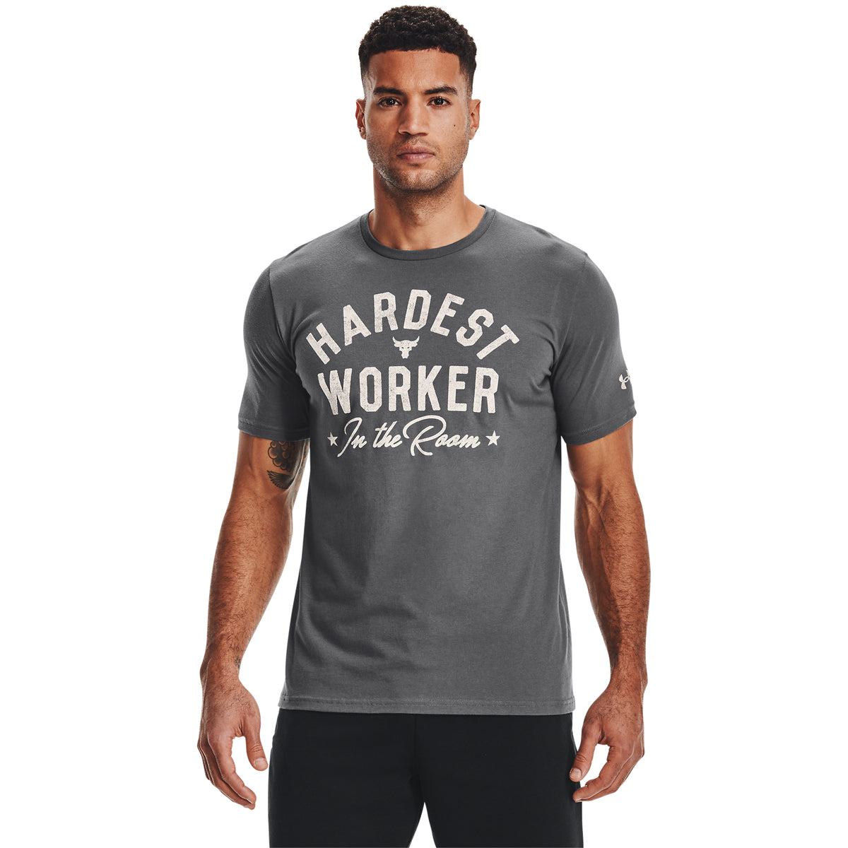 Playera Manga Corta Project Rock Hard Worker para Hombre