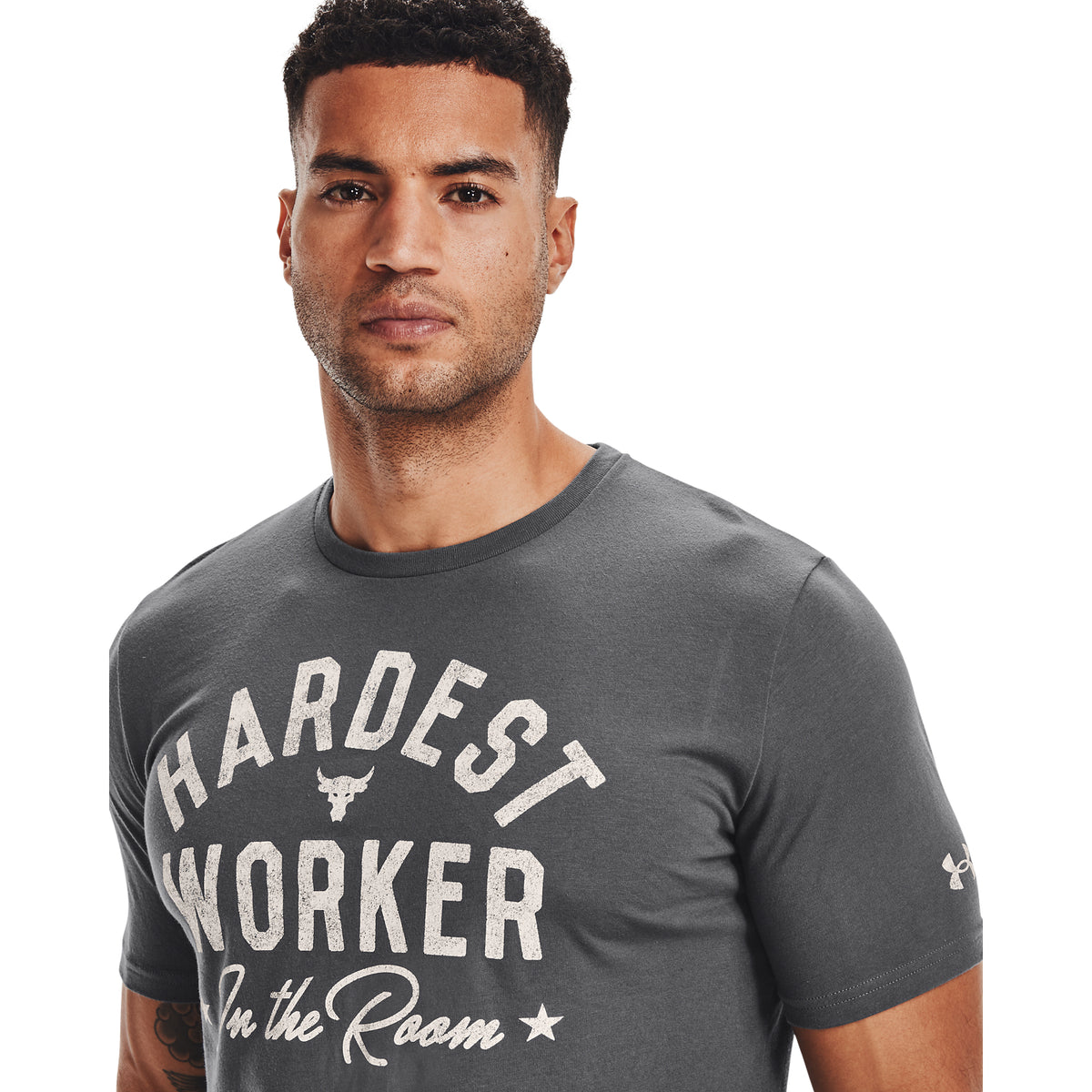 Playera Manga Corta Project Rock Hard Worker para Hombre