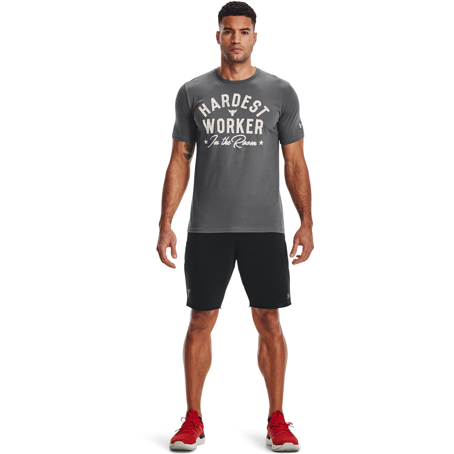 Playera Manga Corta Project Rock Hard Worker para Hombre