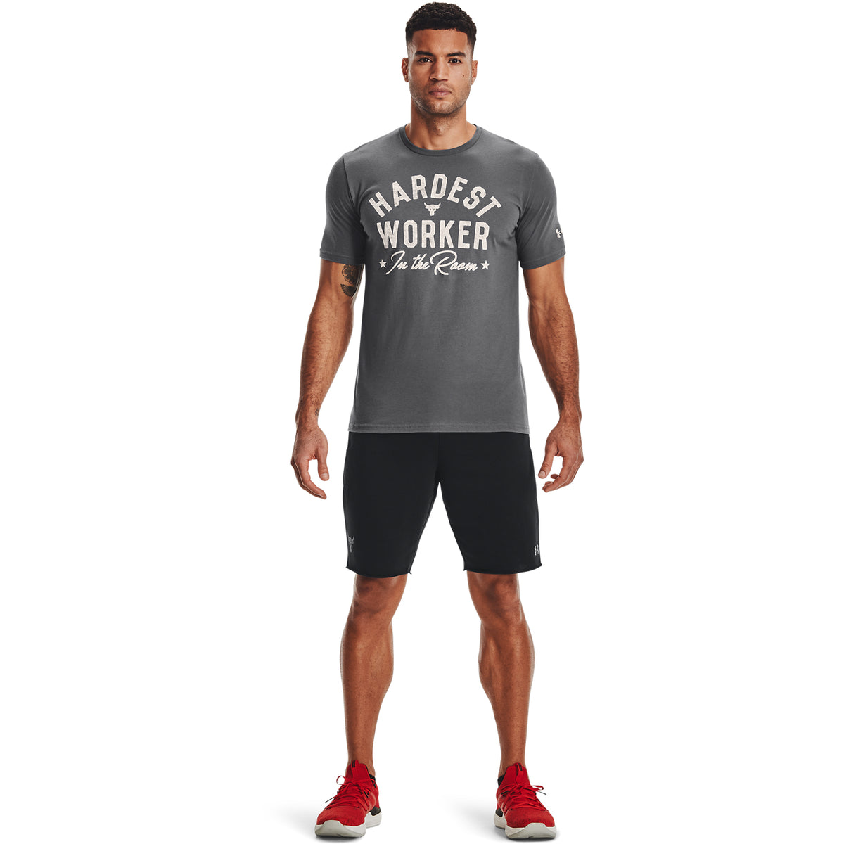 Playera Manga Corta Project Rock Hard Worker para Hombre