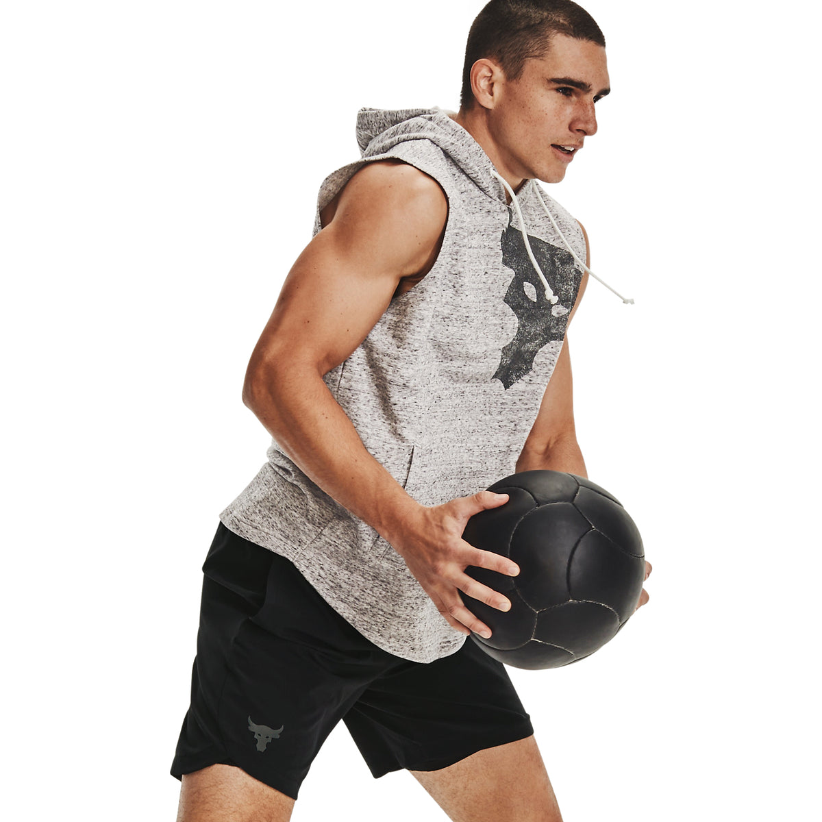 Poleron sin mangas Project Rock Terry Bull para Hombre