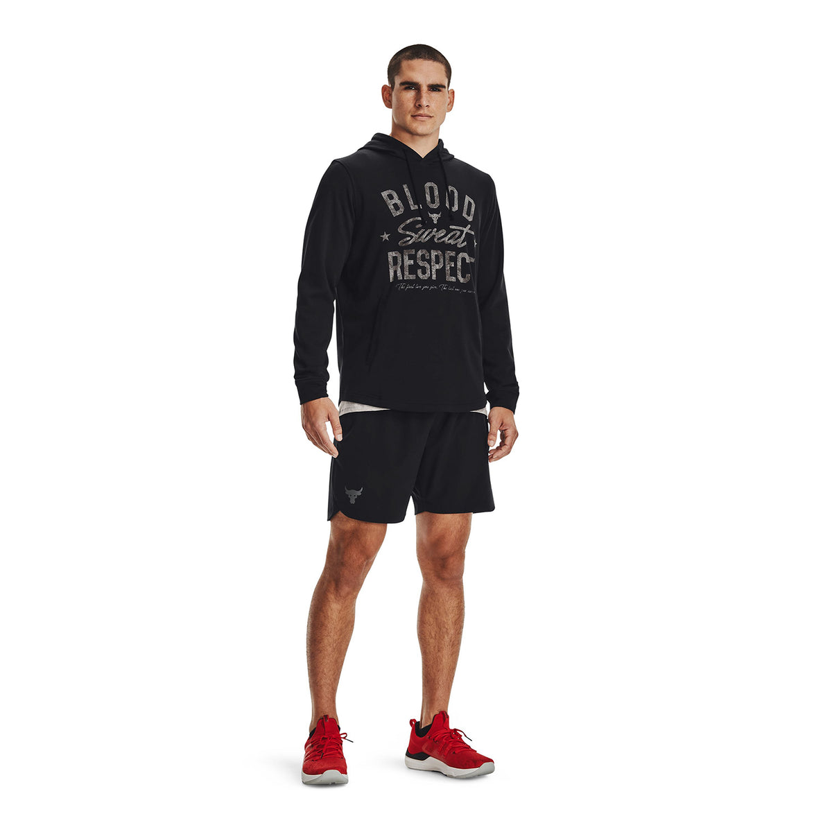 Poleron con gorro Project Rock Terry BSR para Hombre