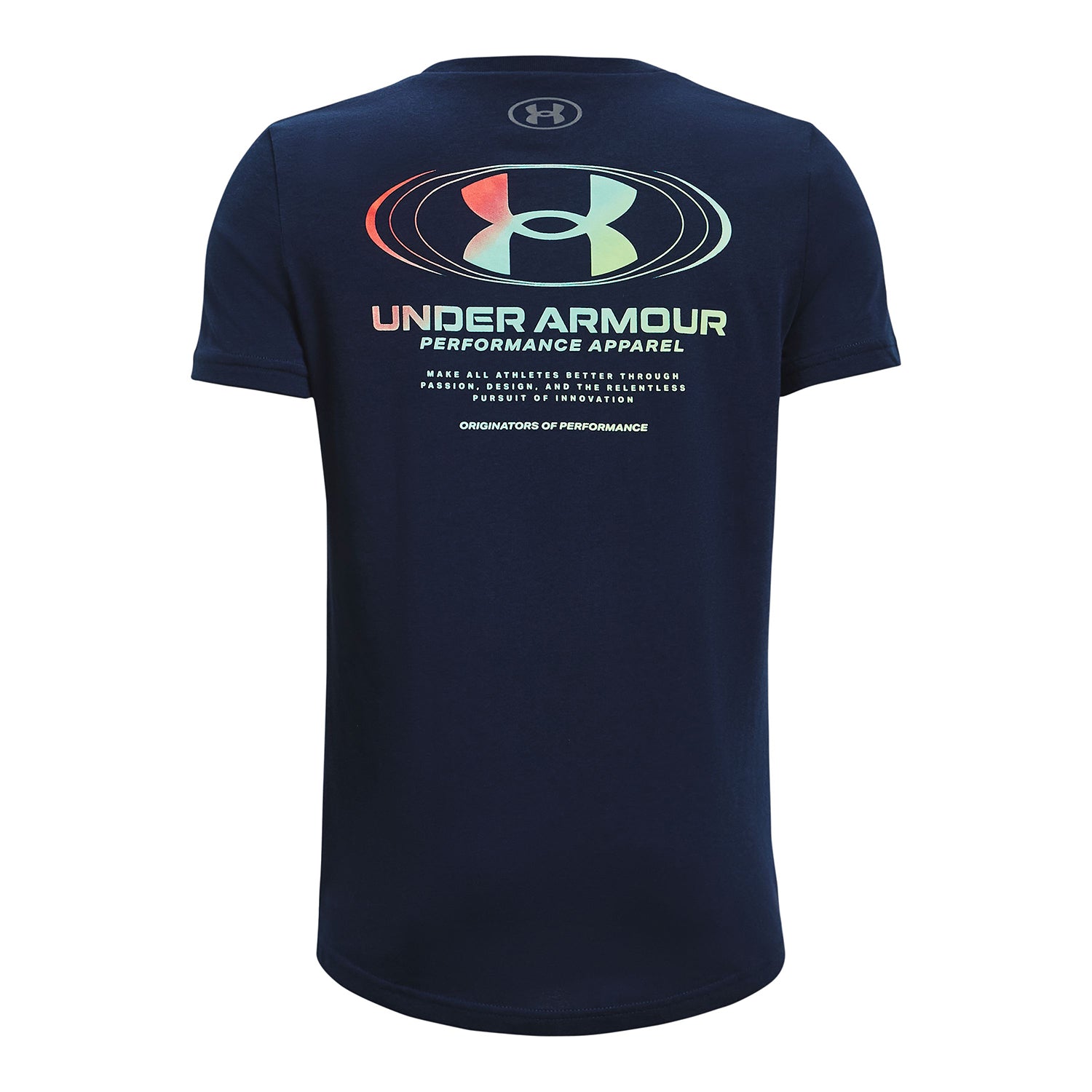 Polera manga corta UA Triple Stack para Niño