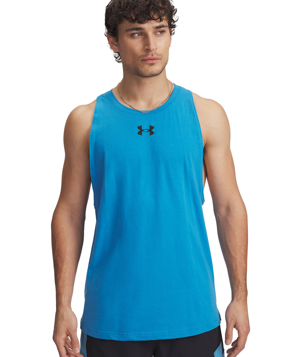 Polera sin mangas Under Armour zone azul para hombre