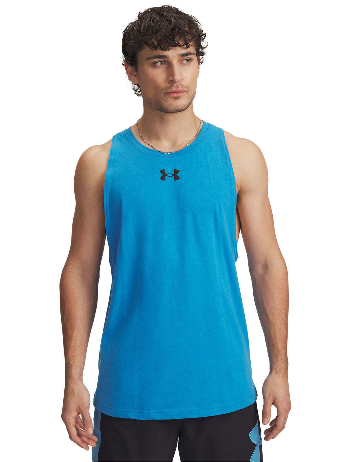 Polera sin mangas Under Armour zone azul para hombre