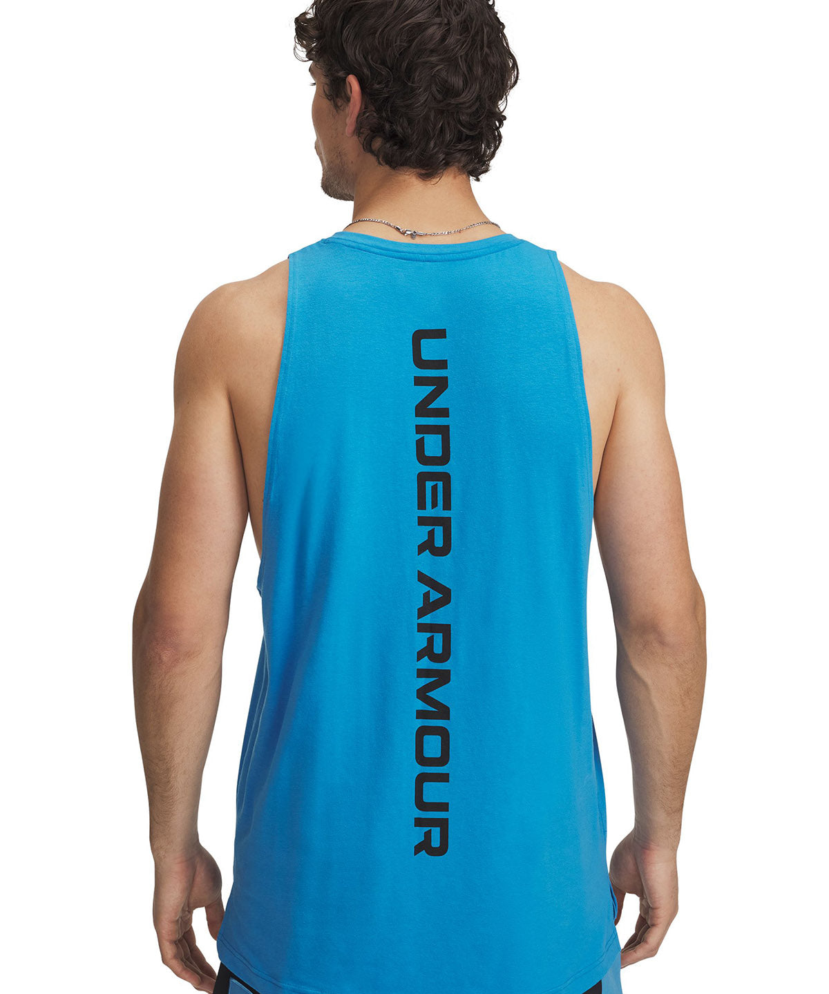 Polera sin mangas Under Armour zone azul para hombre