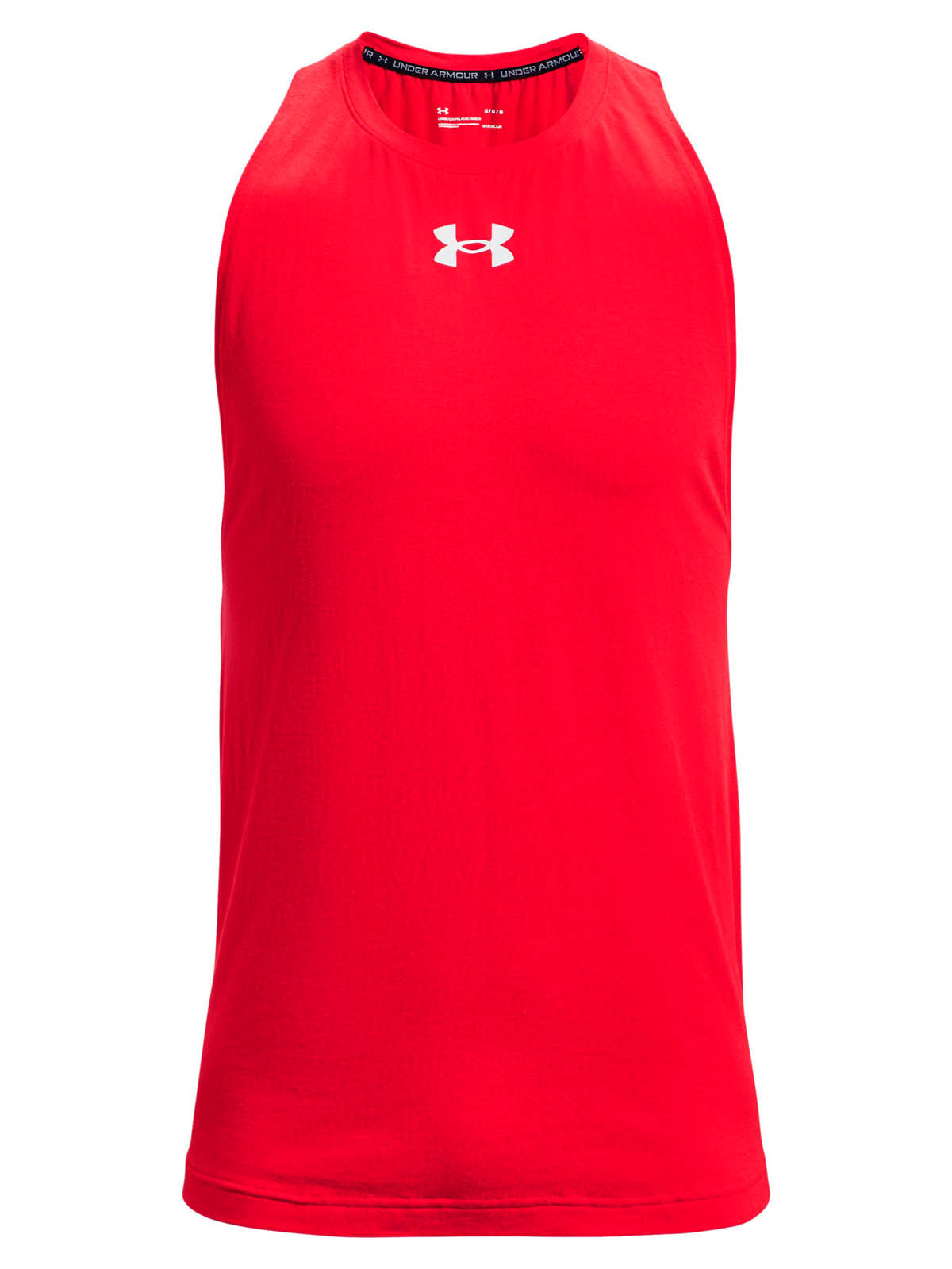 Polera sin mangas Under Armour zone rojo para hombre