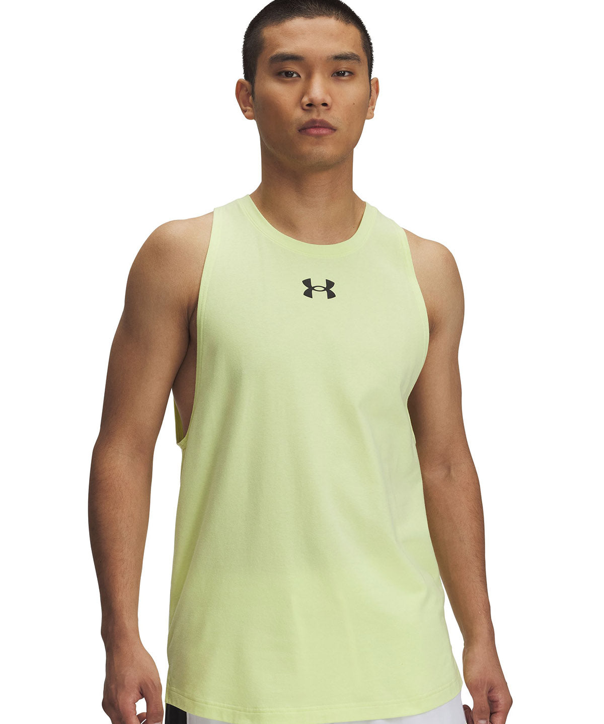Polera sin mangas Under Armour zone amarillo para hombre