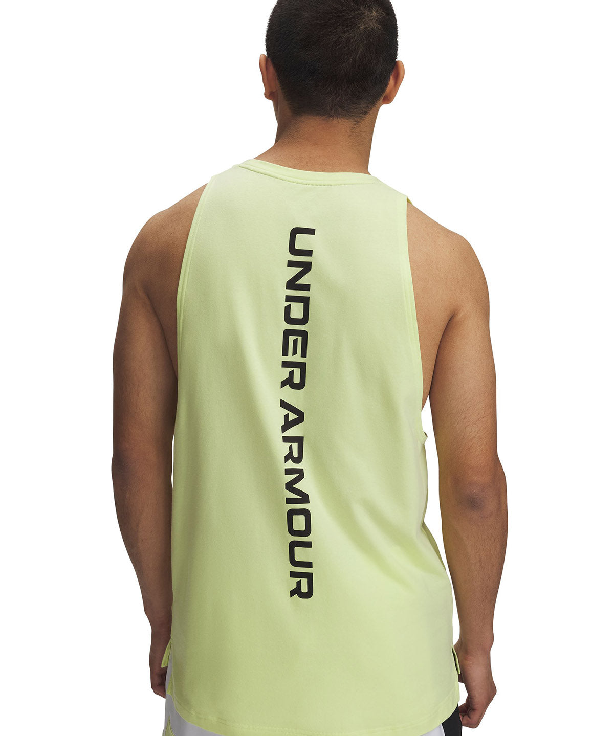 Polera sin mangas Under Armour zone amarillo para hombre