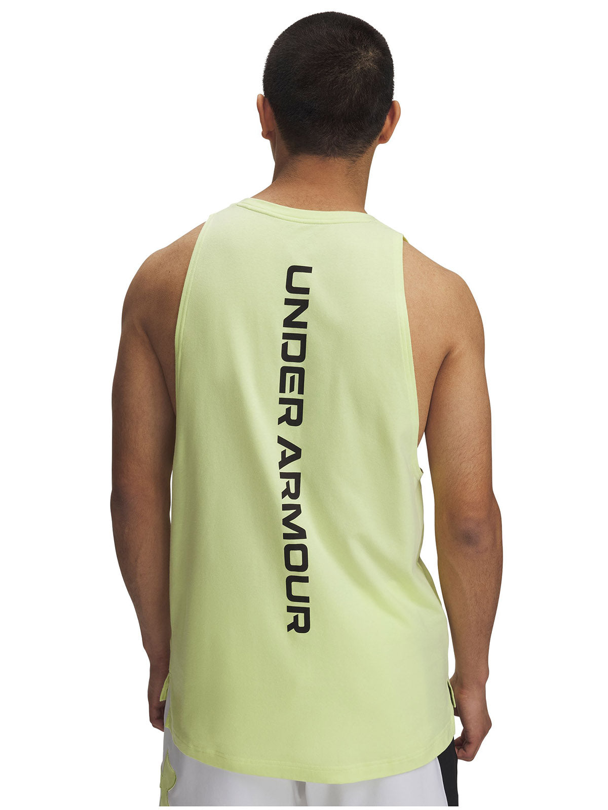 Polera sin mangas Under Armour zone amarillo para hombre