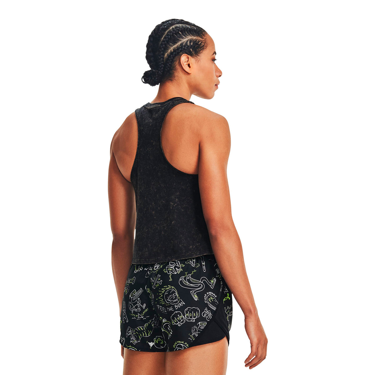 Polera Manga Corta UA RUN UR FACE OFF para Mujer