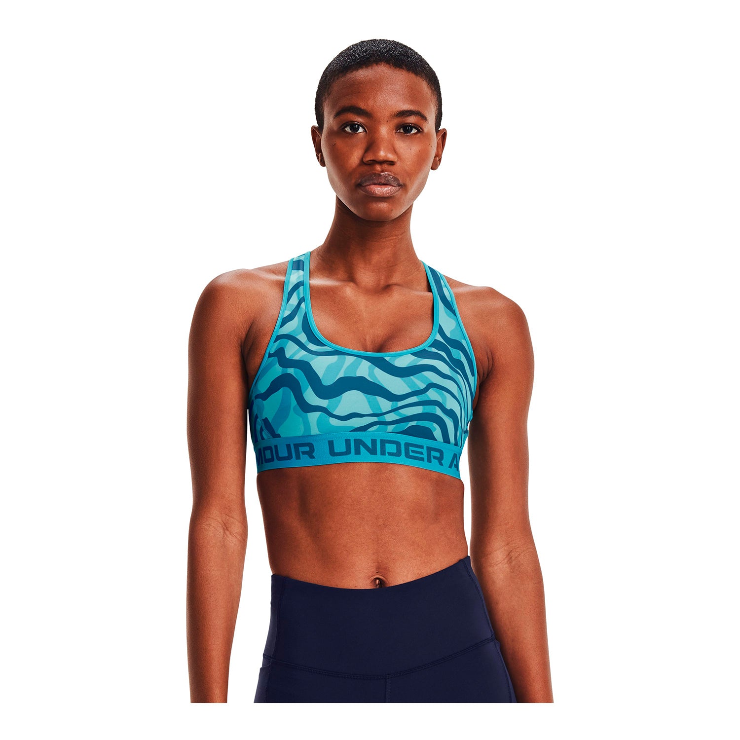 Sostén Deportivo Armour® Mid Crossback Mid Printed para mujer