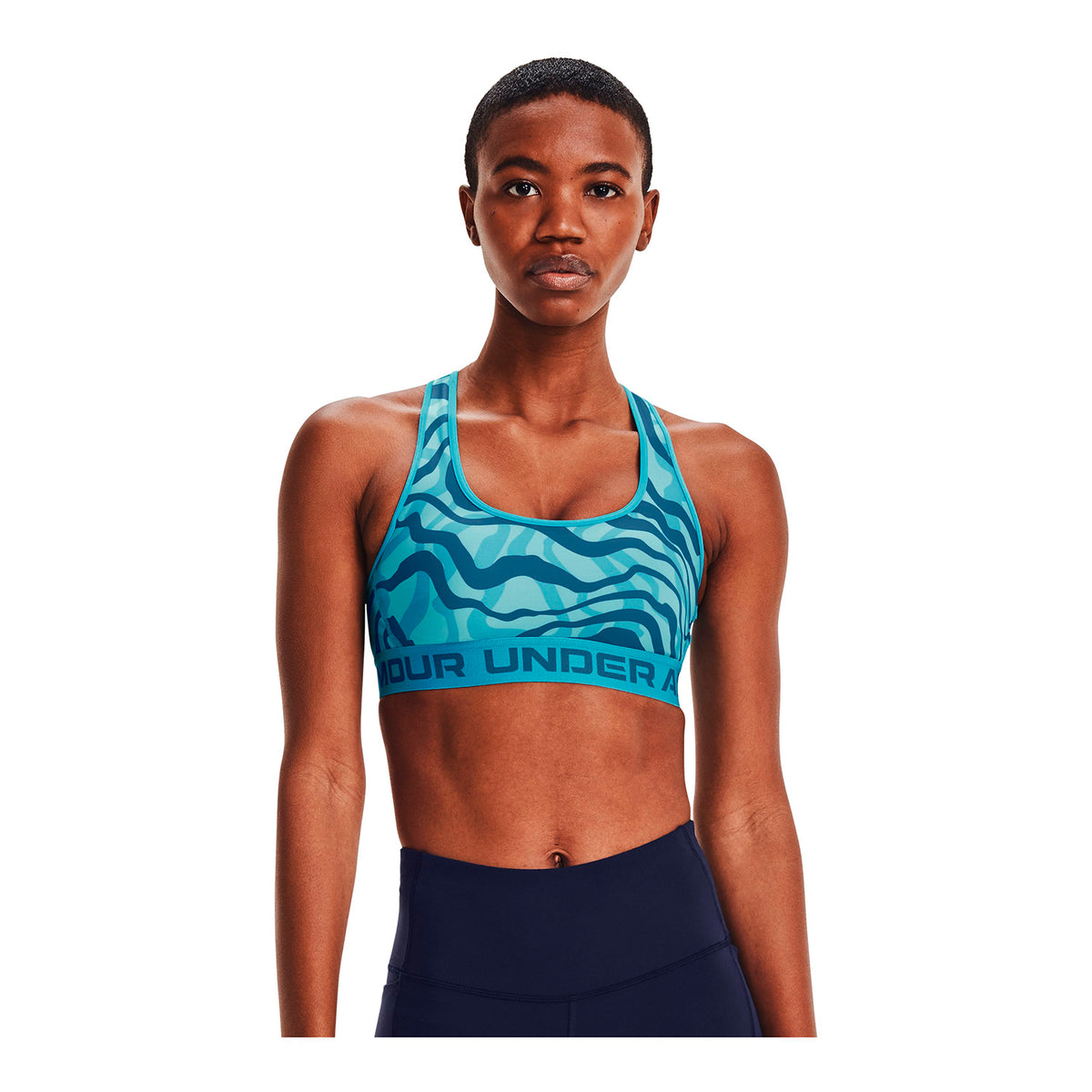 Sostén Deportivo Armour® Mid Crossback Mid Printed para mujer