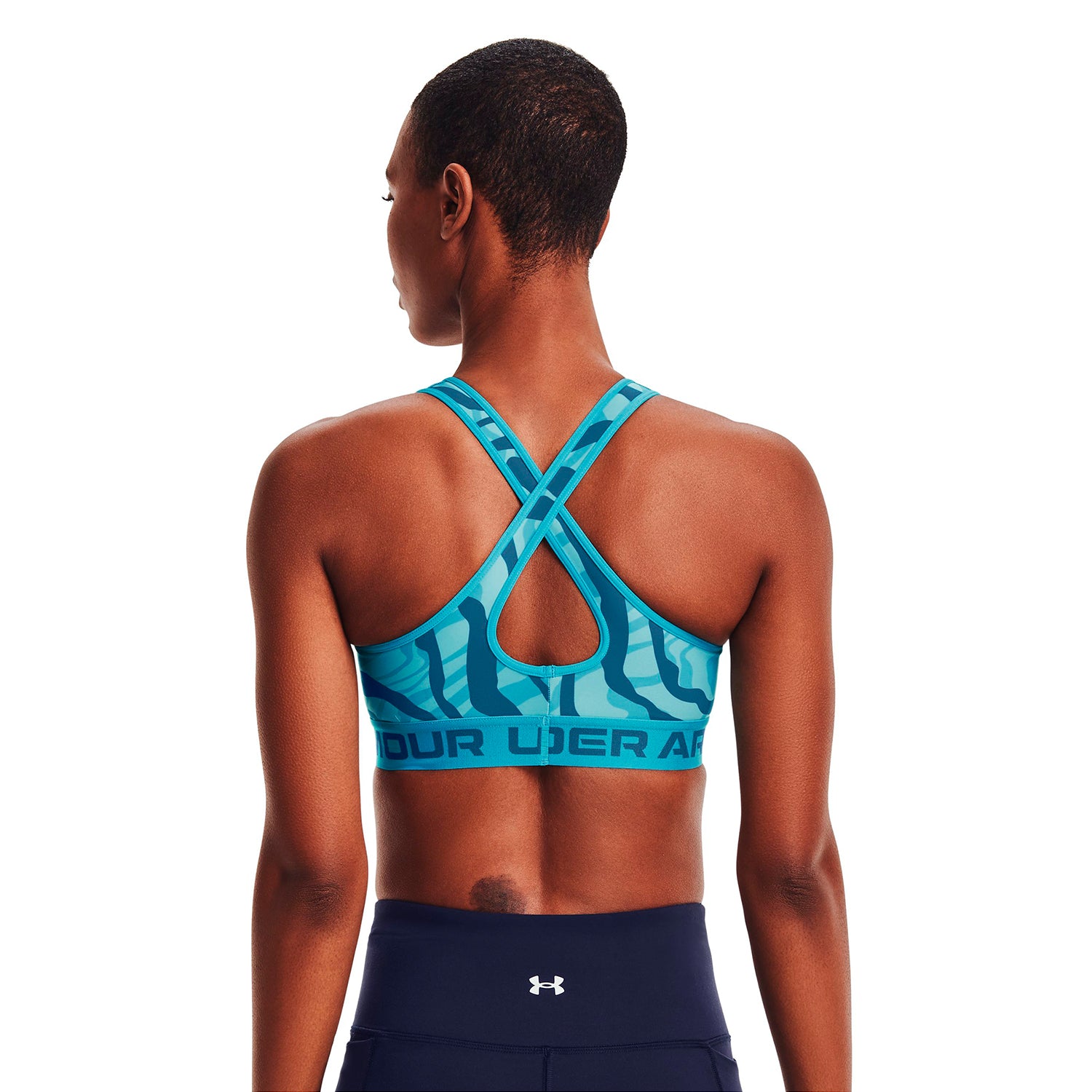 Sostén Deportivo Armour® Mid Crossback Mid Printed para mujer