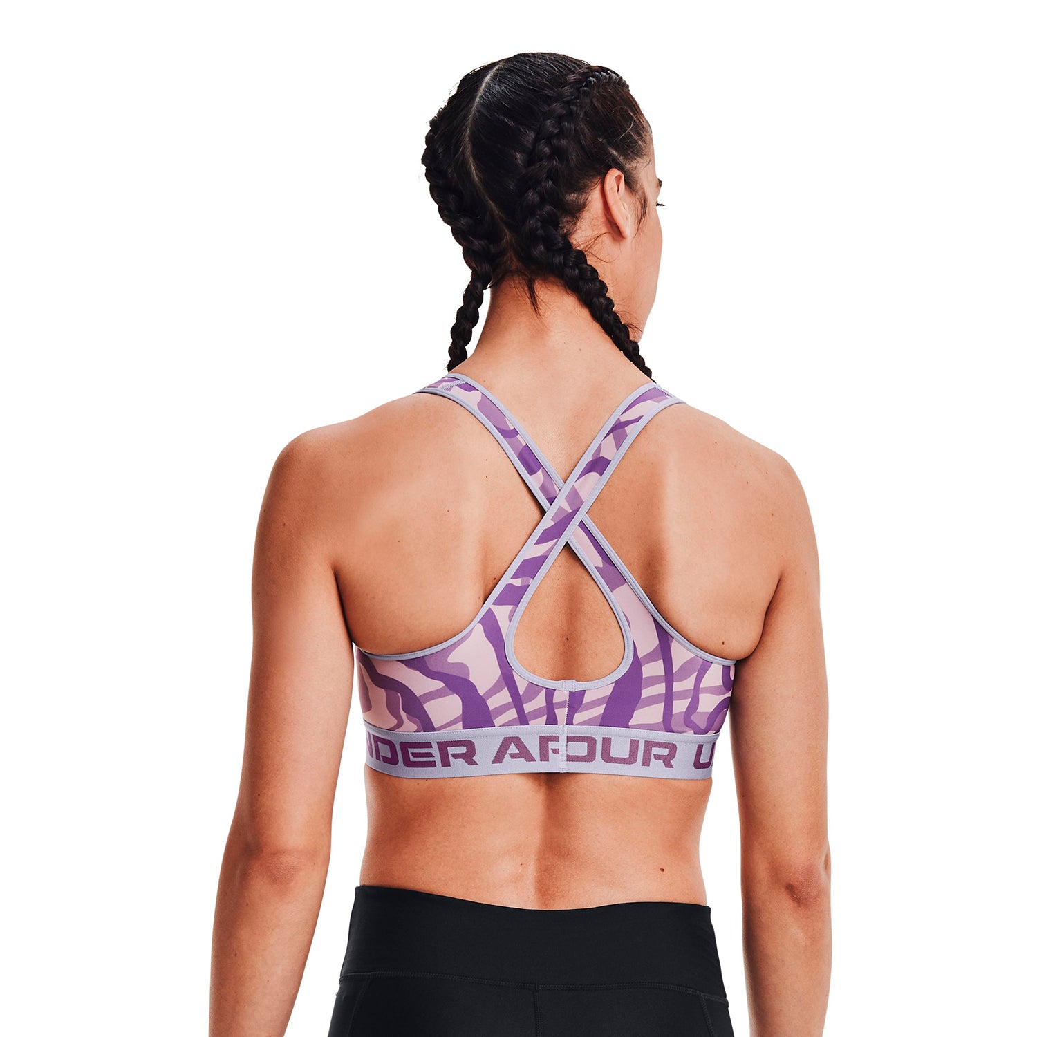 Sostén Deportivo Armour® Mid Crossback Mid Printed para mujer