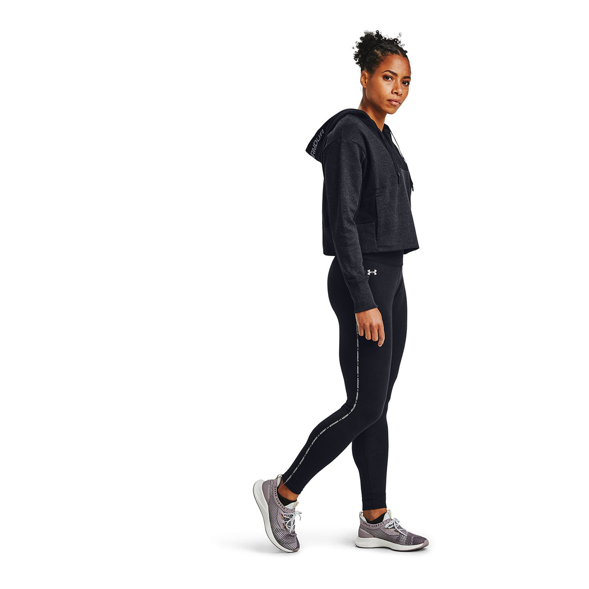 Poleron con gorro UA Rival Fleece para Mujer