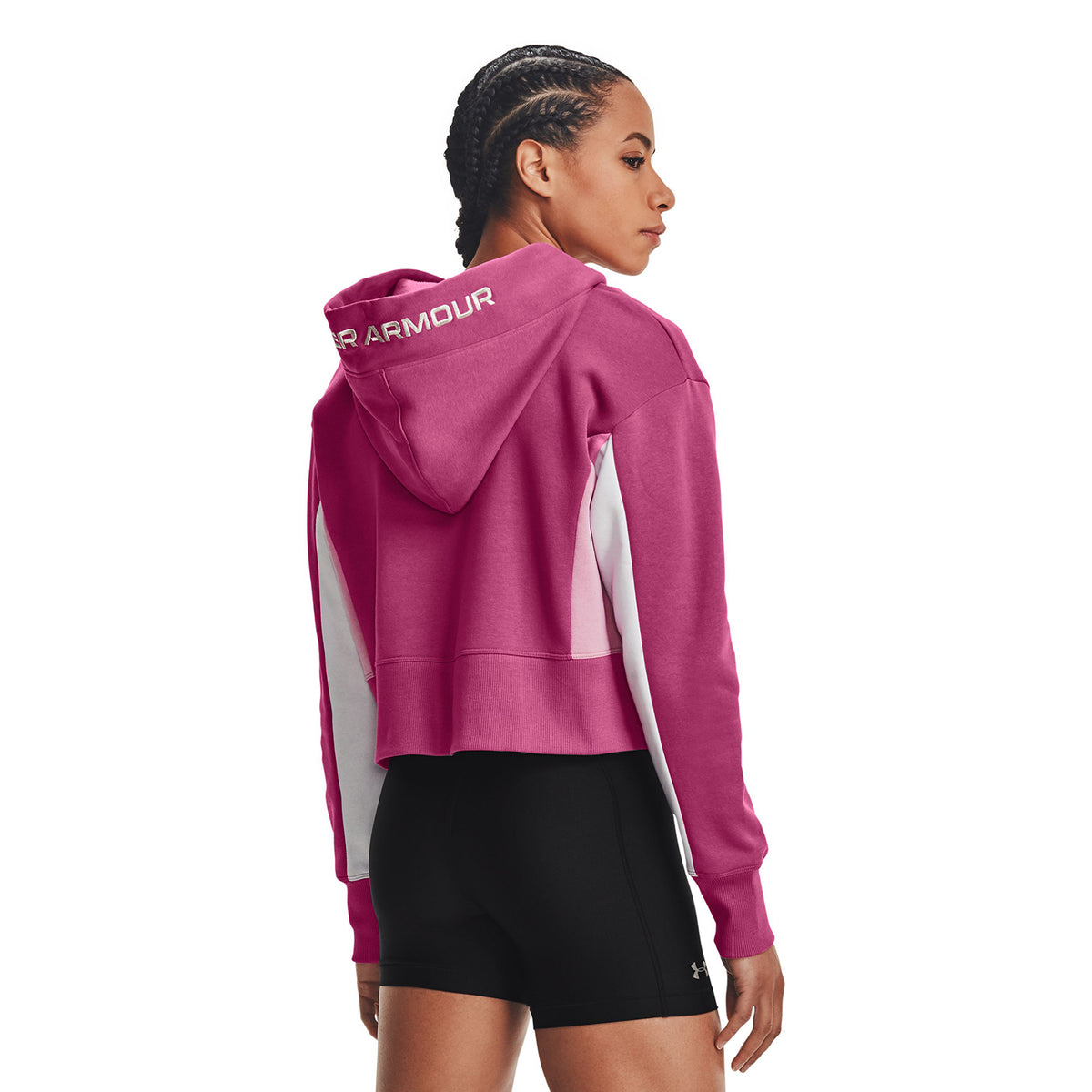 Poleron con gorro UA Rival Fleece para Mujer