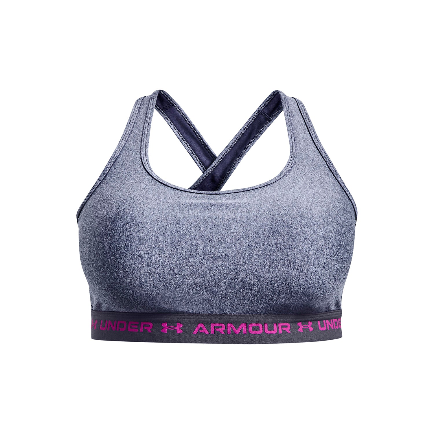 Sostén deportivo UA Crossback Mid Heather para mujer