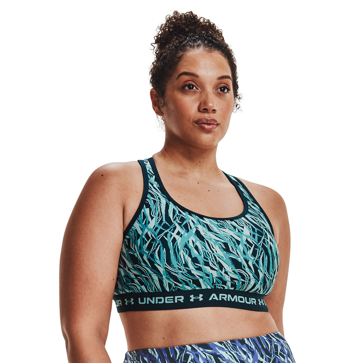 Sostén Deportivo Armour® Mid Crossback Print para Mujer