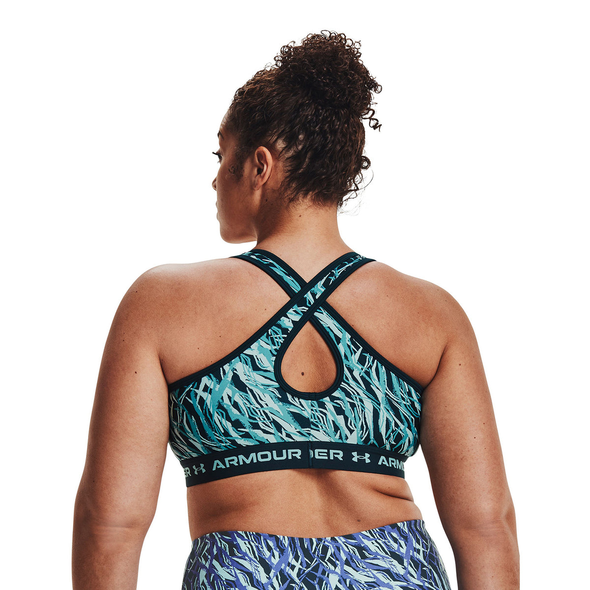 Sostén Deportivo Armour® Mid Crossback Print para Mujer