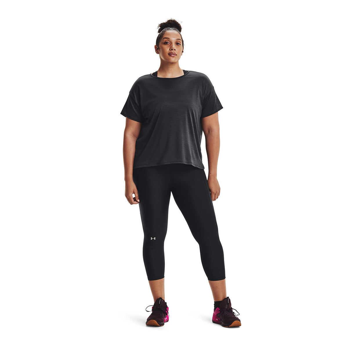 Polera UA Tech™ Vent Ss&-Pnk para Mujer