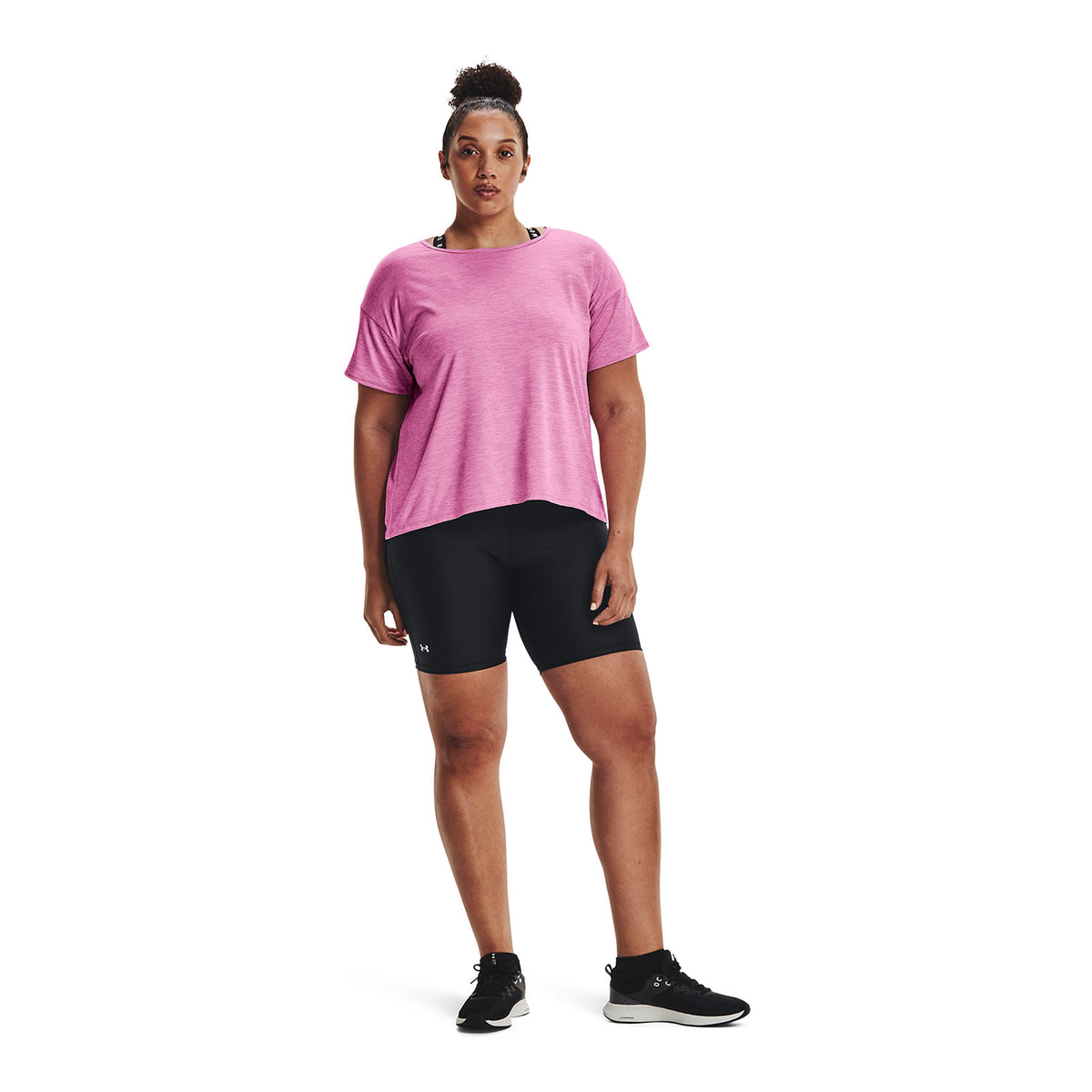Polera UA Tech™ Vent Ss&-Pnk para Mujer