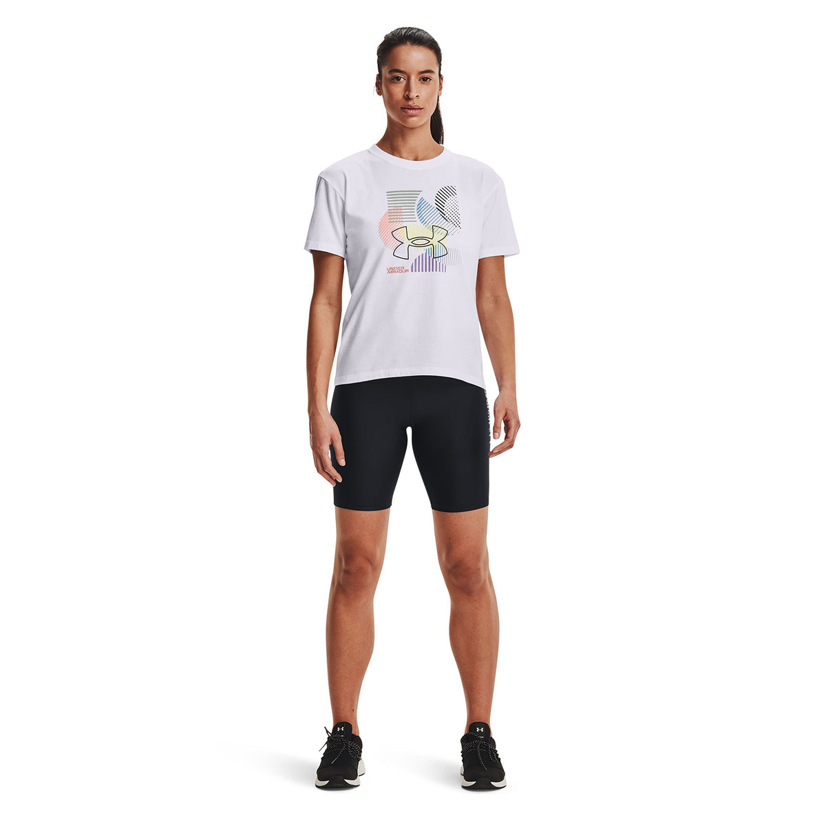 Polera manga corta UA Geo Graphic para Mujer