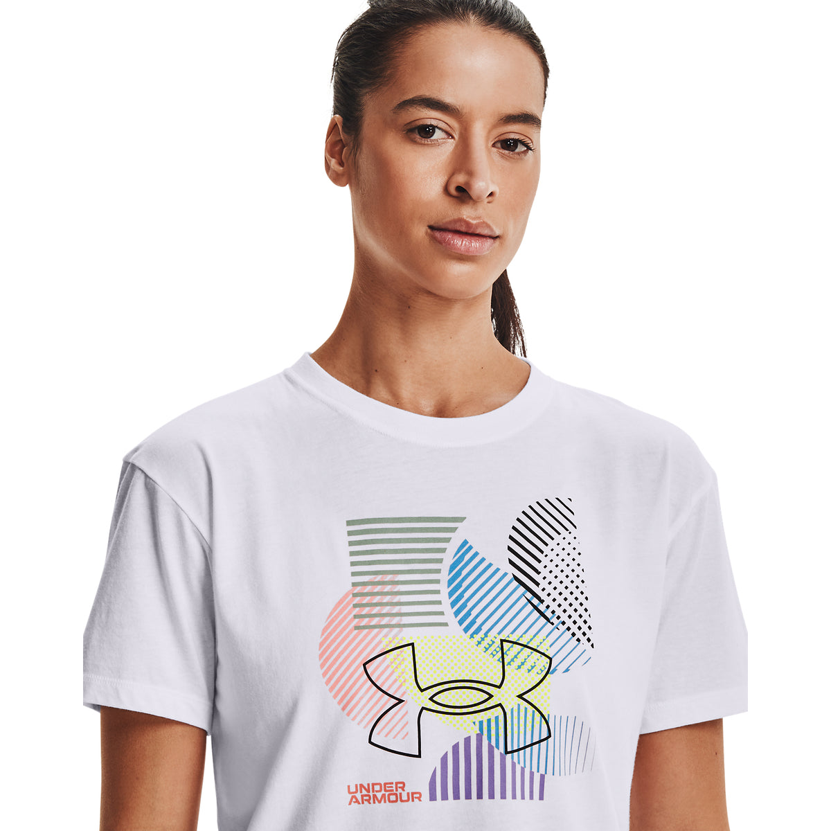 Polera manga corta UA Geo Graphic para Mujer