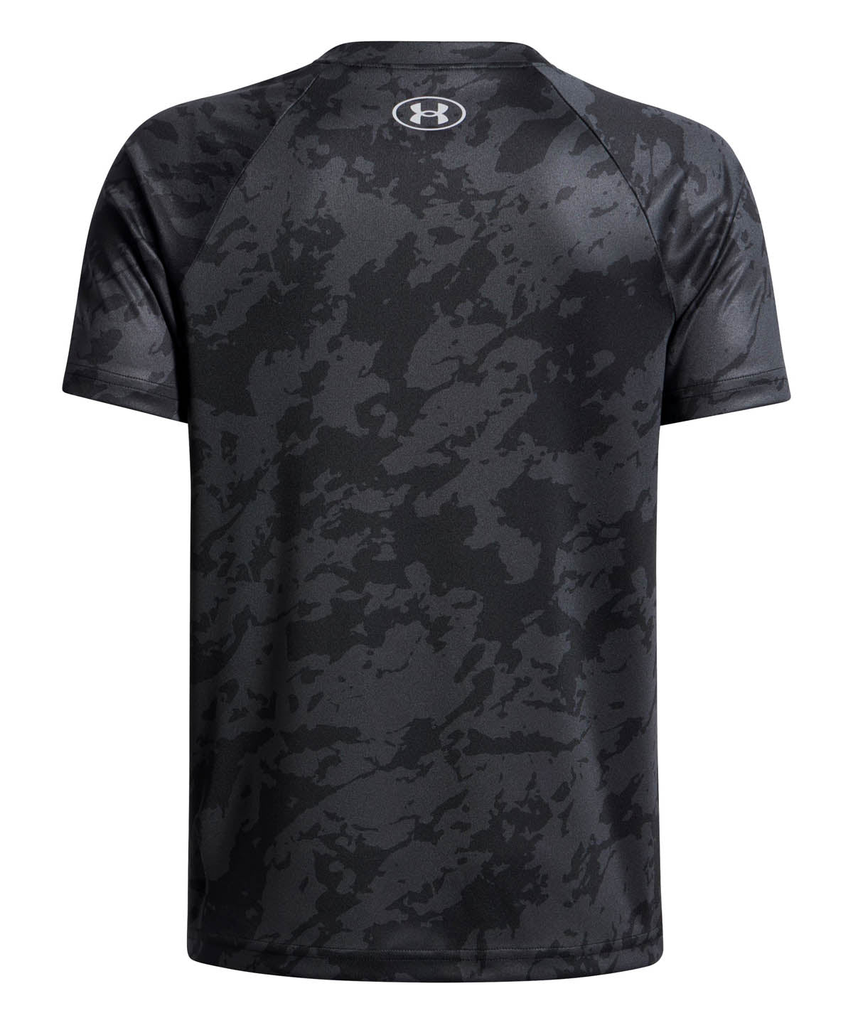 Polera manga corta de entrenamiento para niño Tech Big Logo Printed Negra Under Armour