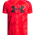 Polera manga corta de entrenamiento para niño Tech Big Logo Printed Roja Under Armour
