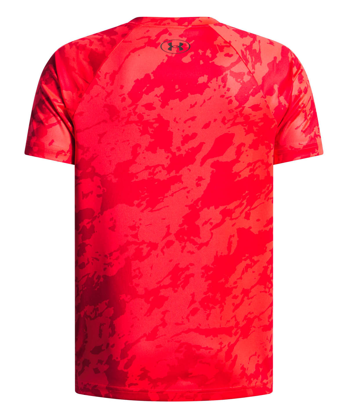Polera manga corta de entrenamiento para niño Tech Big Logo Printed Roja Under Armour
