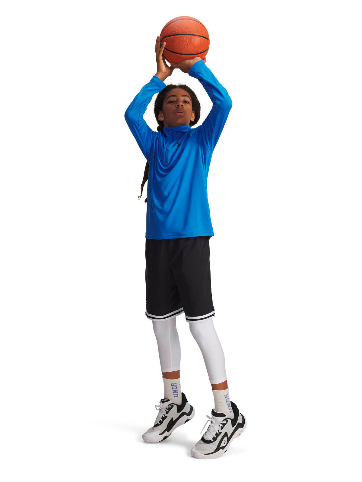 Polerón de entranamiento para niño Tech 2.0 ½ Zip azul Under Armour