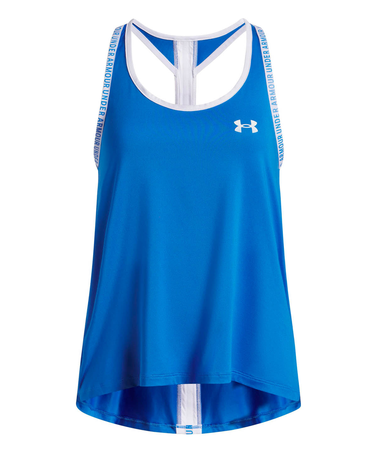 Polera sin mangas de entrnamiento para niña Knockout Azul Under Armour